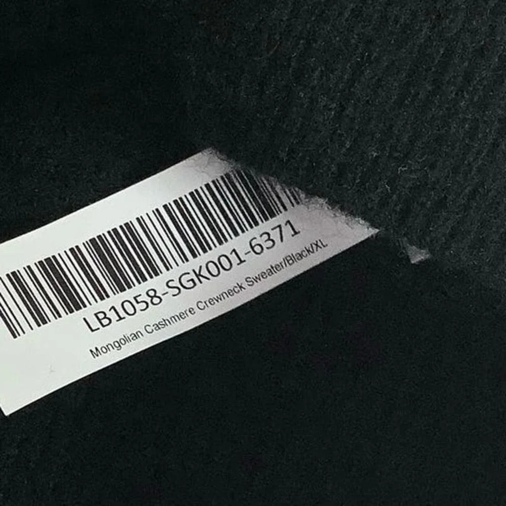 Quince XL Mongolian Cashmere Crewneck Sweater Black NWT - Picture 9 of 9